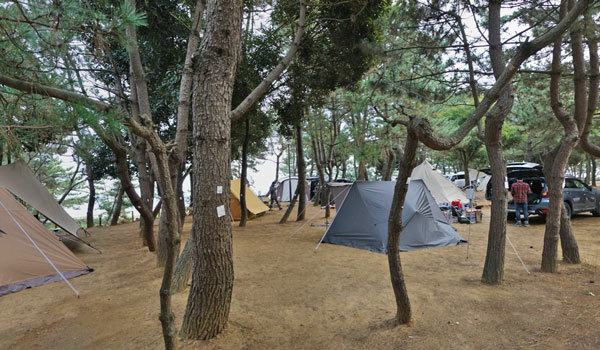 大洗町おすすめキャンプ場・バーベキュースポットの大洗サンビーチキャンプ場VRツアー