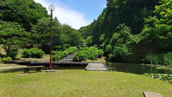 茨城県常陸大宮市の観光名所の辰ノ口親水公園の案内VRツアー