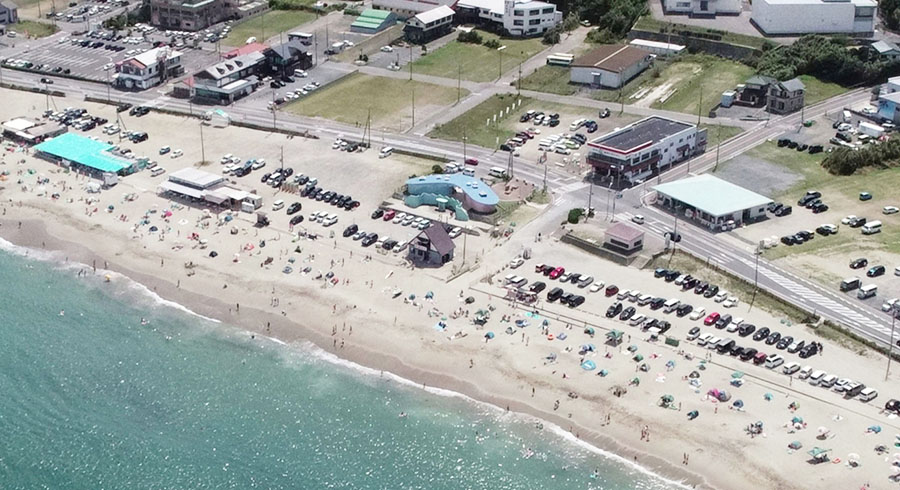 茨城県ひたちなか市の阿字ヶ浦海水浴場