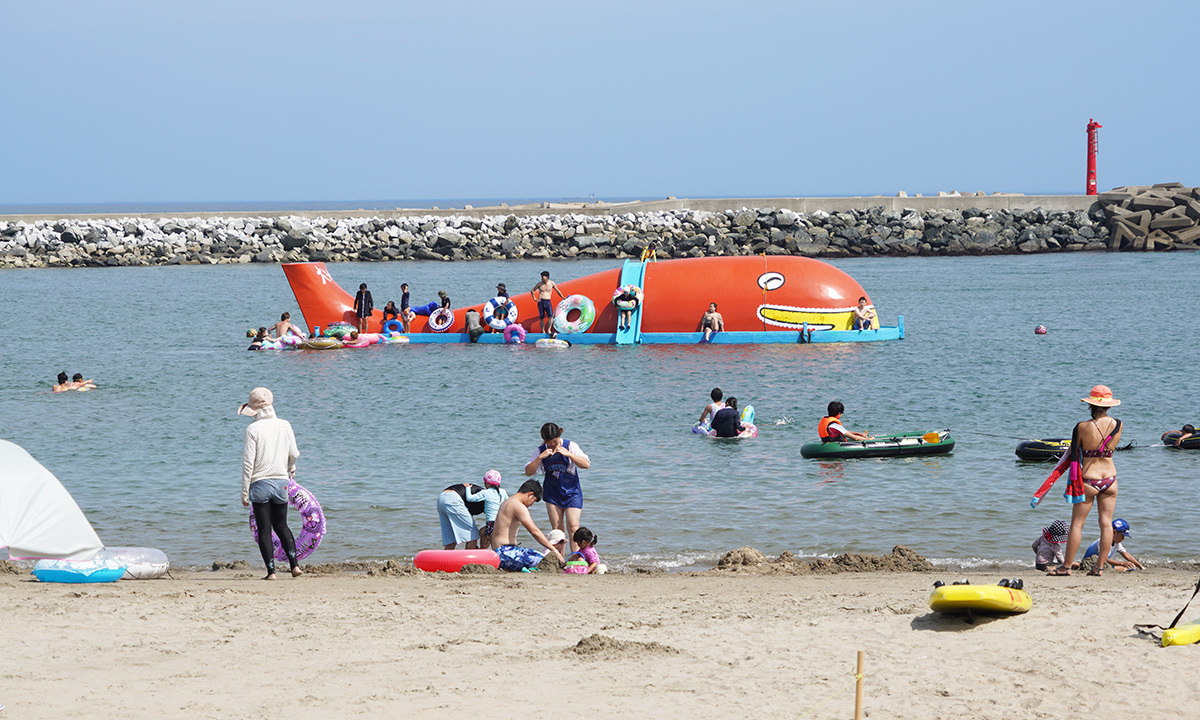 平磯海水浴場の様子