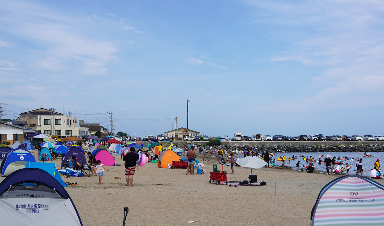 茨城県ひたちなか市の平磯海水浴場