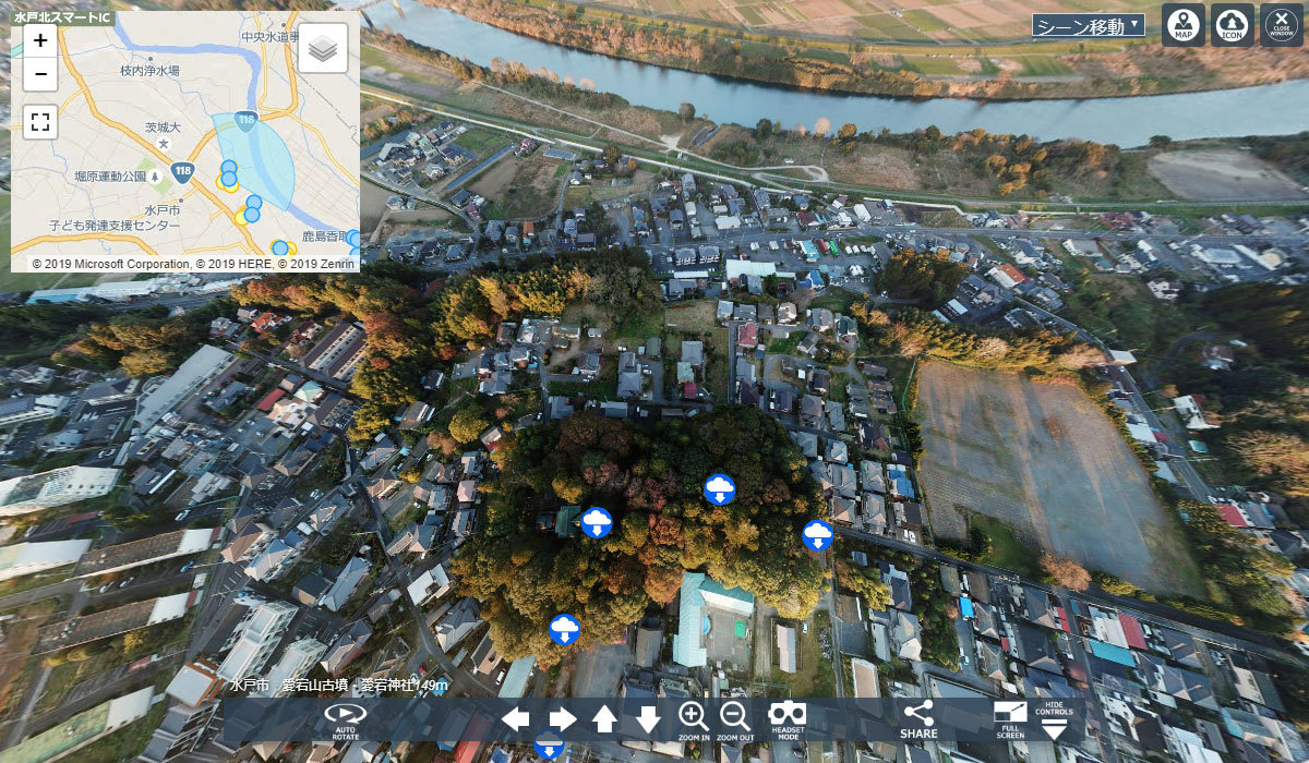 水戸市おすすめ史跡スポットの愛宕山古墳