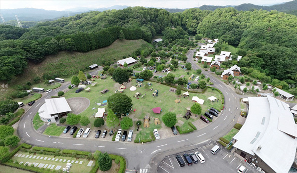 茨城県大子町のキャンプ・バーベキュースポット 大子広域公園オートキャンプ場グリンヴィラ