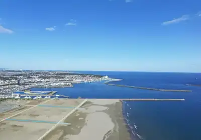 茨城の代表する海岸の大洗海岸の写真