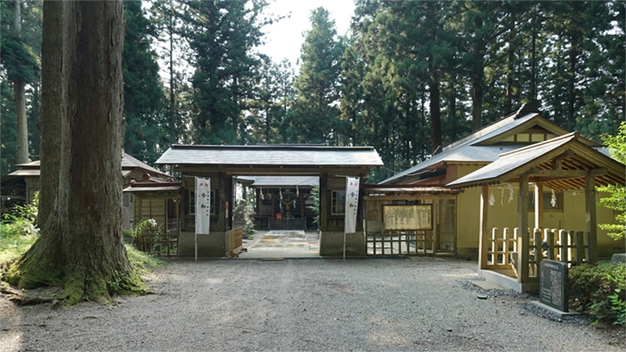 諏訪神社の境内景観写真