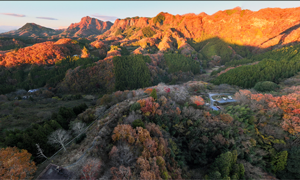 茨城県大子町のつつじヶ丘展望台の景観