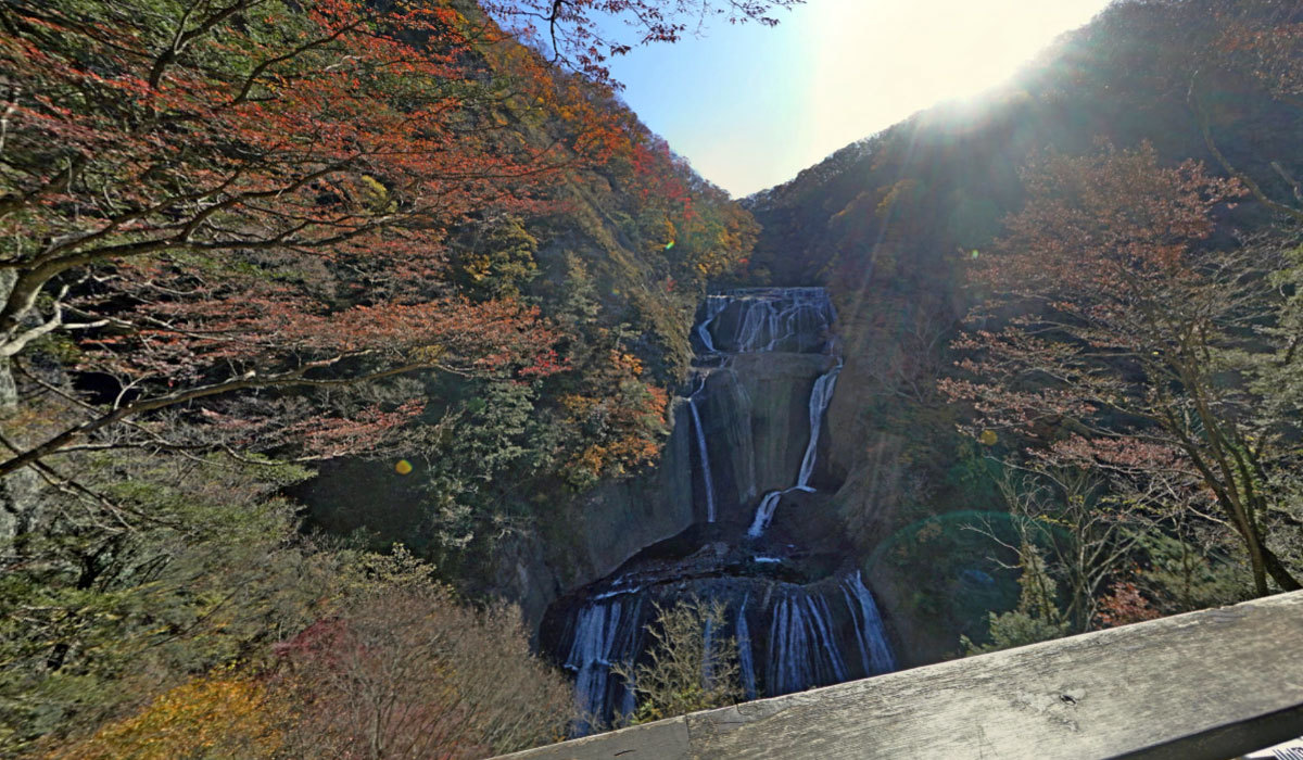 大子町袋田の観光名所の第2観瀑台