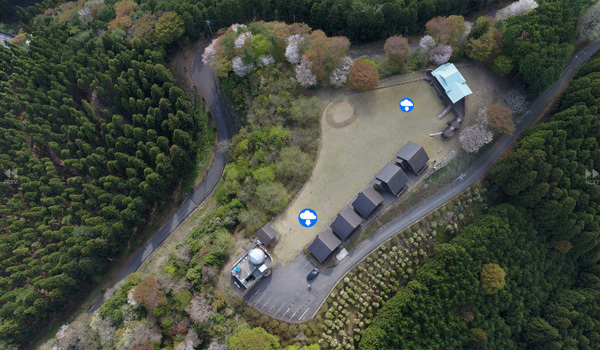 茨城県常陸大宮市のログキャビン・バーベキュースポット花立自然公園