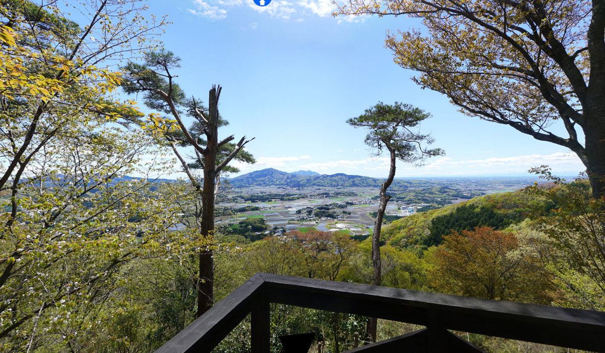 桜川市おすすめ山桜・登山観光スポットの平沢高峯展望台