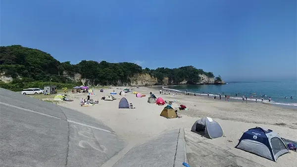 茨城県日立市の川尻海水浴場