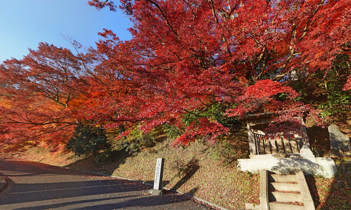 茨城県大子町の紅葉寺の永願寺のもみじ