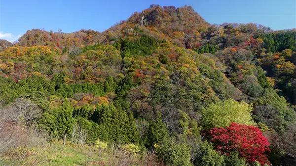 茨城県大子町の奥久慈男体山の紅葉