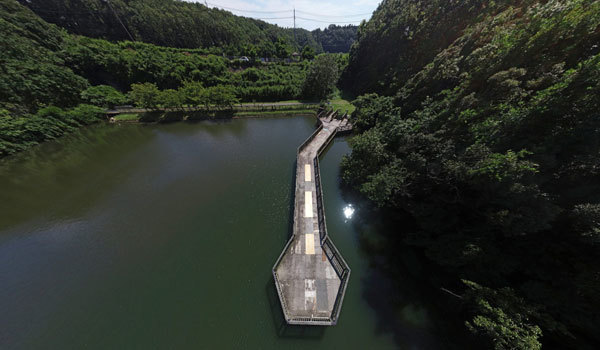 潮来市おすすめ観光スポットの茨城県水郷県民の森の釣り場