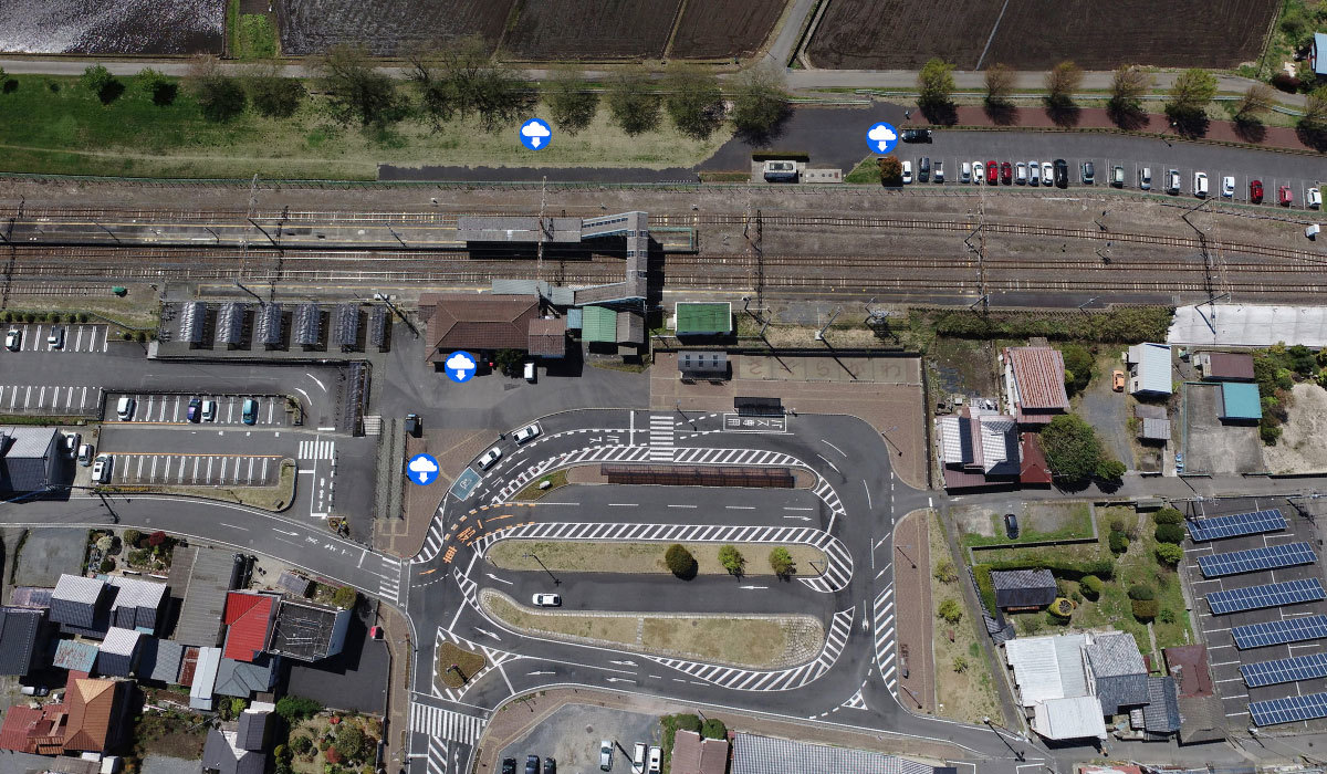 桜川市観光交通要所の岩瀬駅