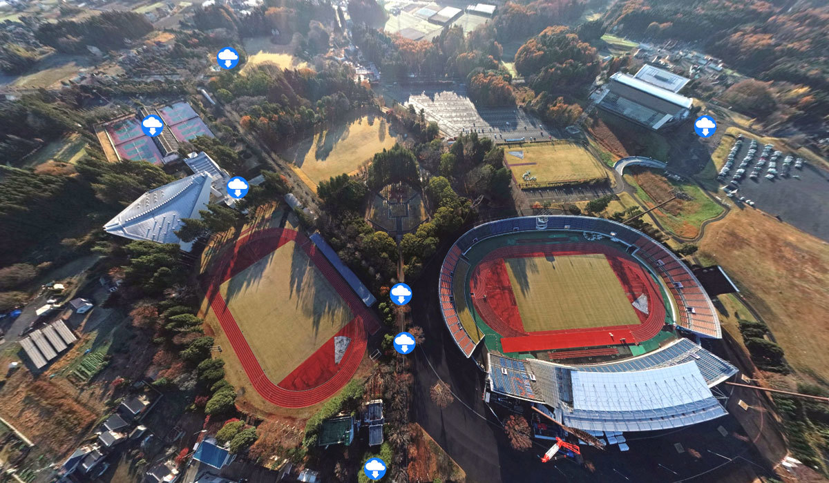 那珂市おすすめ観光名所の笠松運動公園