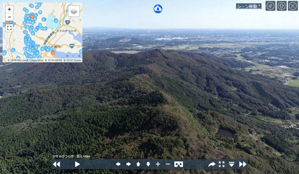 かすみがうら市の登山ハイキングスポットの雪入山VRツアー