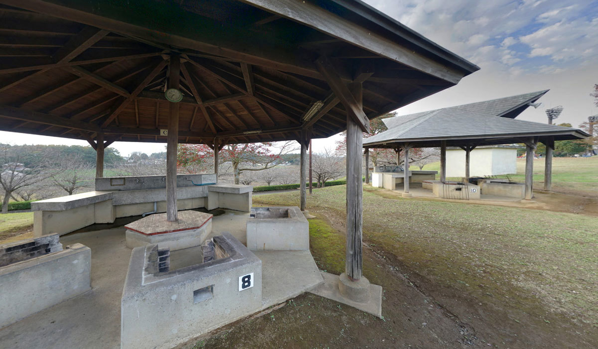 小美玉市おすすめ観光スポットの希望ケ丘公園バーベキュー広場