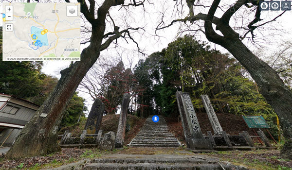 城里町の小松寺のしだれ桜VRツアー