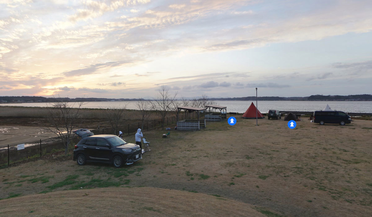 大洗町おすすめ観光スポットの夕日の郷松川キャンプ場