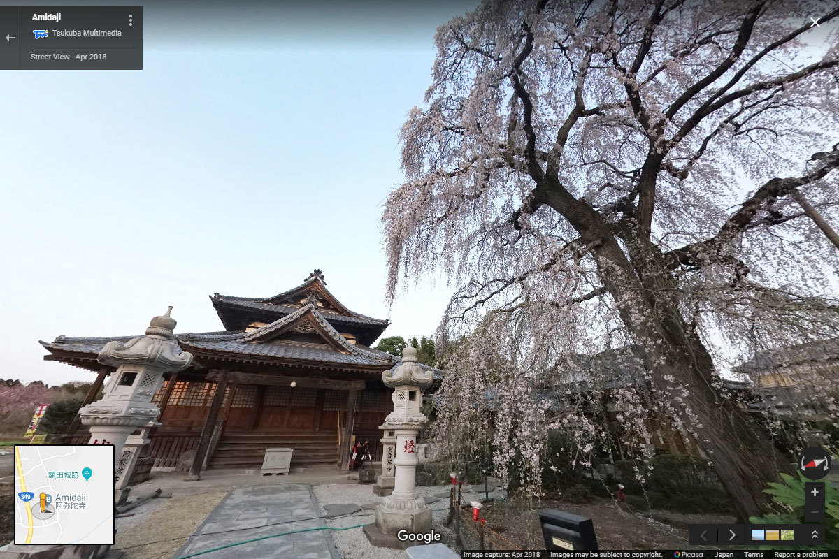 那珂市の額田神社おすすめ観光スポットGoogleストリートビュー