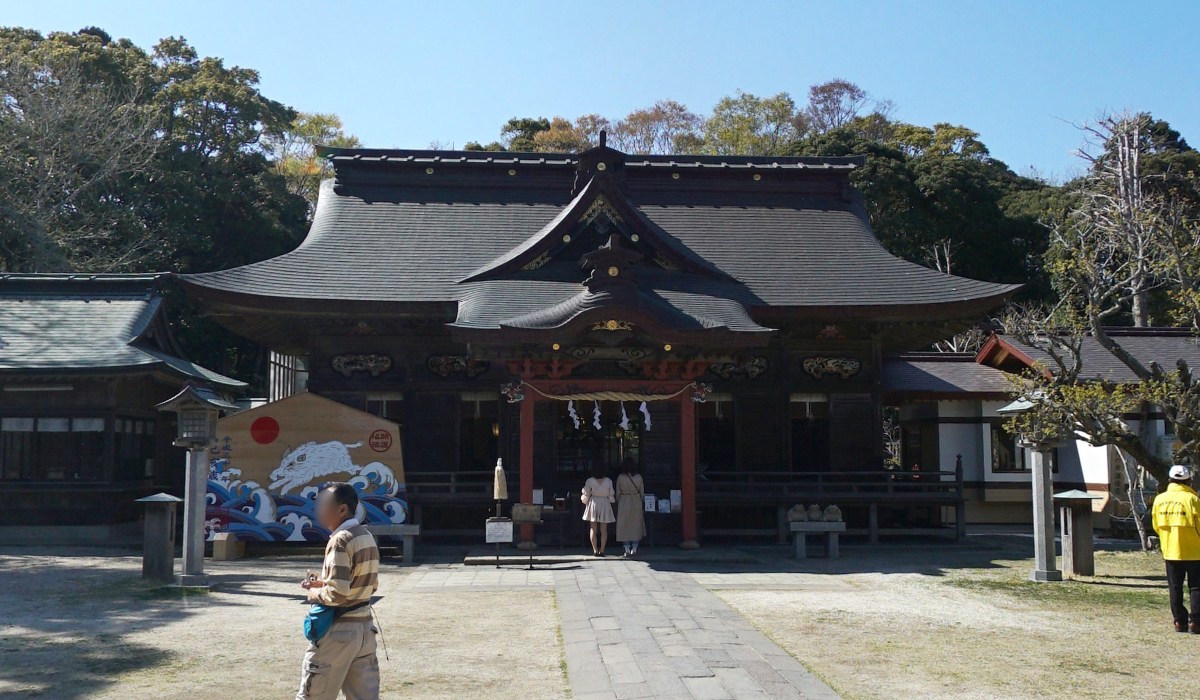 茨城県の観光名所の大洗磯前神社