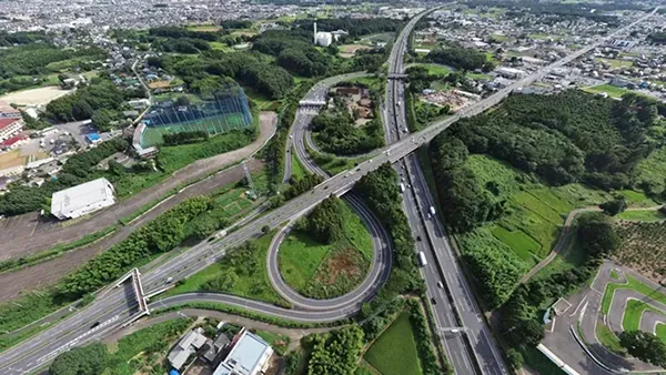 つくば市おすすめスポットの桜土浦インターチェンジ