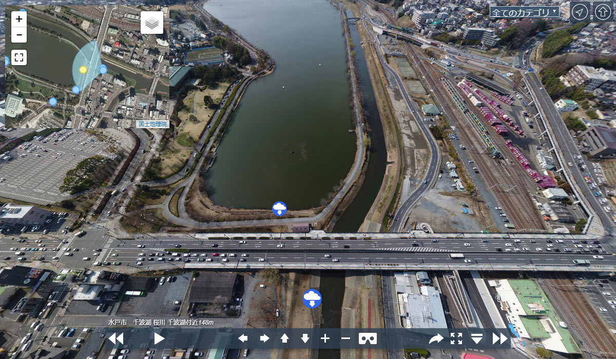 地理・景観おすすめポットの千波大橋