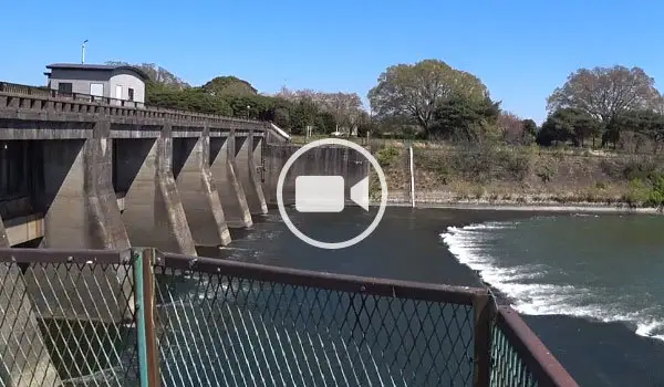 五霞町の関宿水閘門の観光動画