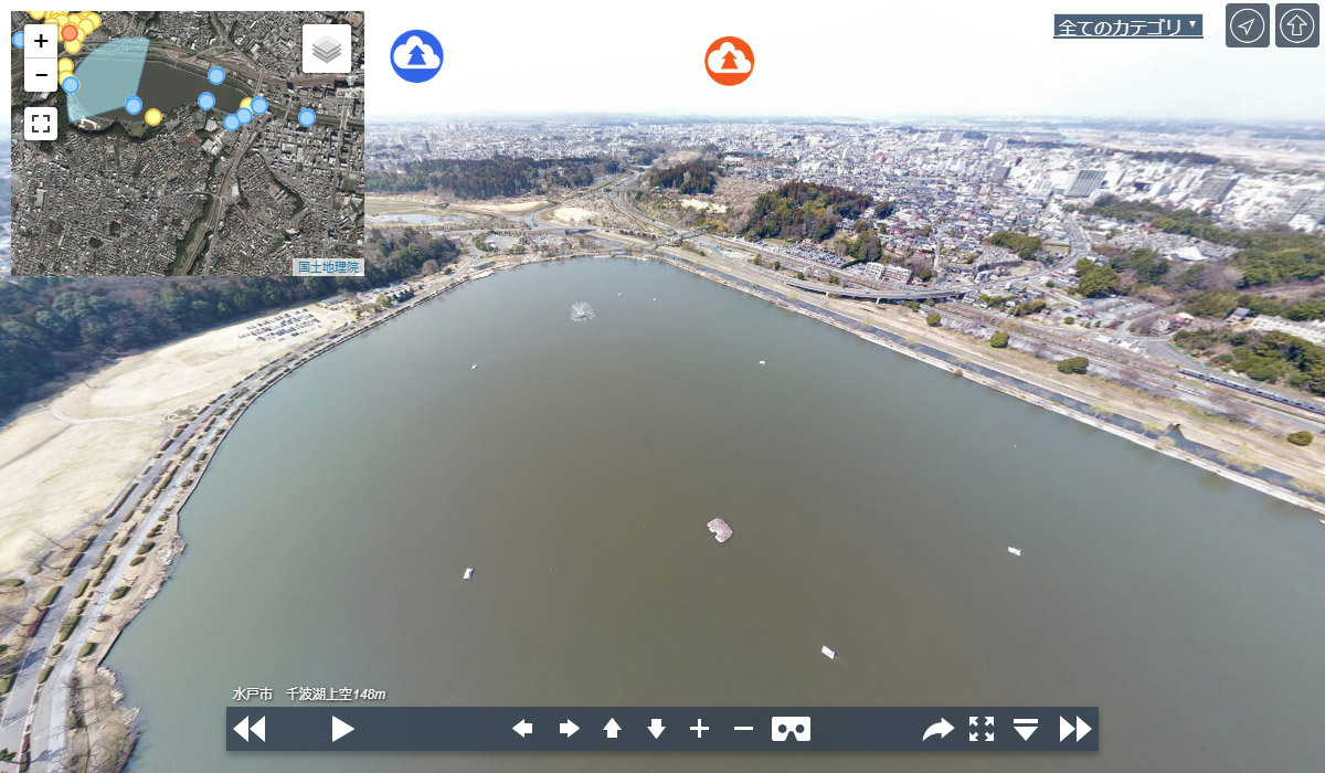 おすすめ観光スポットの千波湖
