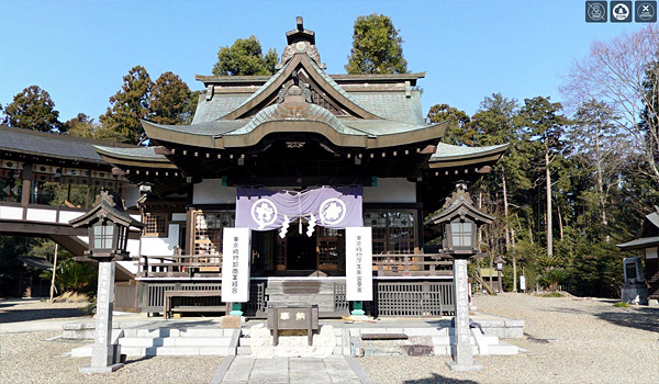 茨城県那珂市 静神社の360観光VRツアー