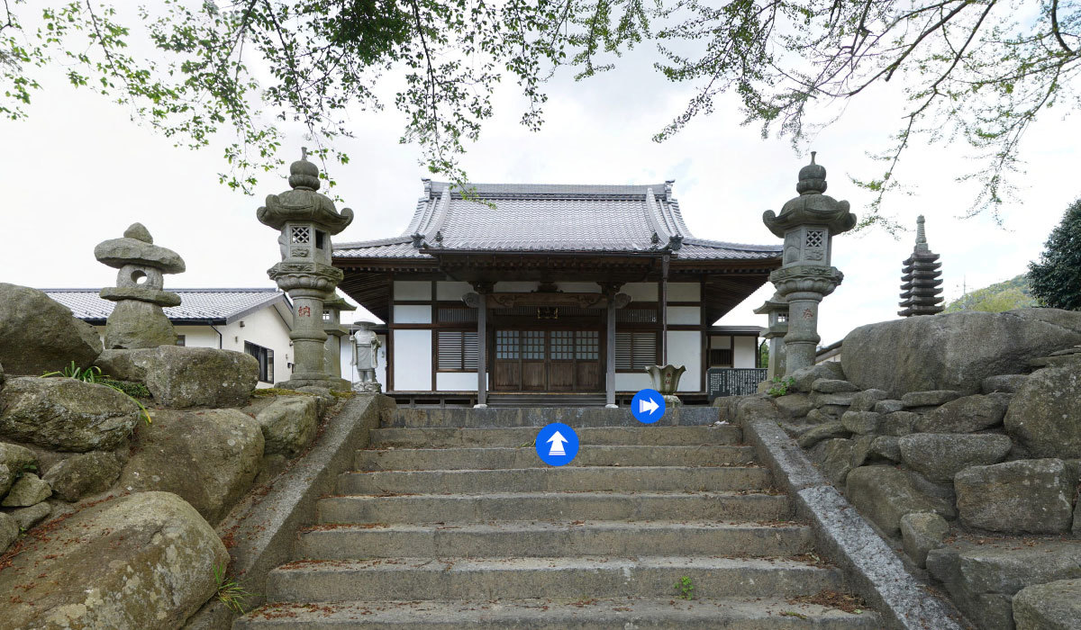 桜川市おすすめ寺観光スポットの遍照院正得寺の案内VRツアー