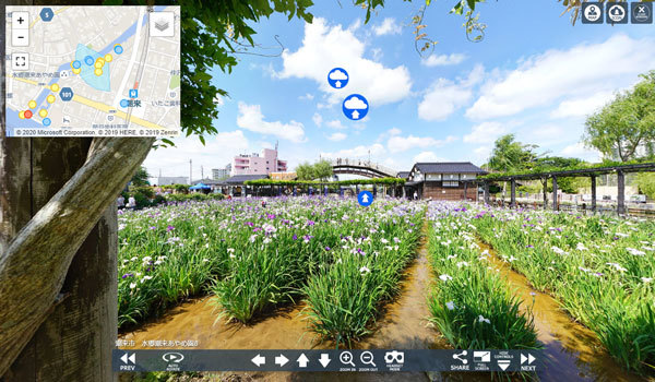 水郷潮来あやめ園のVRツアー写真