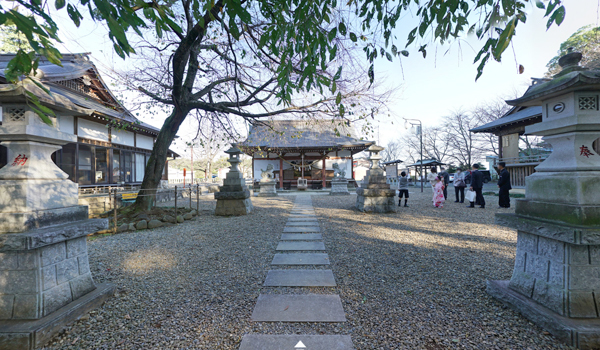 結城市の平将門おすすめ観光スポットの結城諏訪神社の勝負石の案内VRツアー 