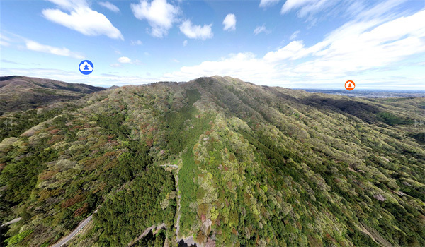 桜川市の登山ハイキングスポットの高峰VRツアー