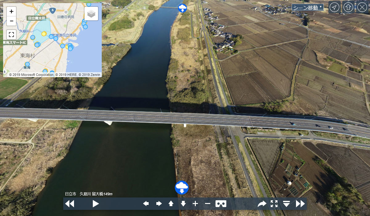 地理・景観スポットの留大橋