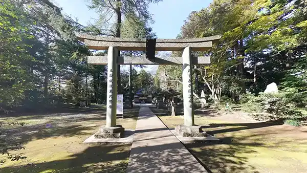 利根町観光名所の蛟蝄神社奥の宮