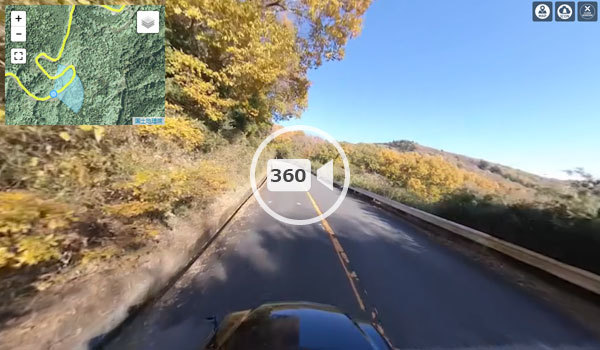 茨城県観光スポットの筑波山の筑波山神社から風返し峠への道の観光VR動画
