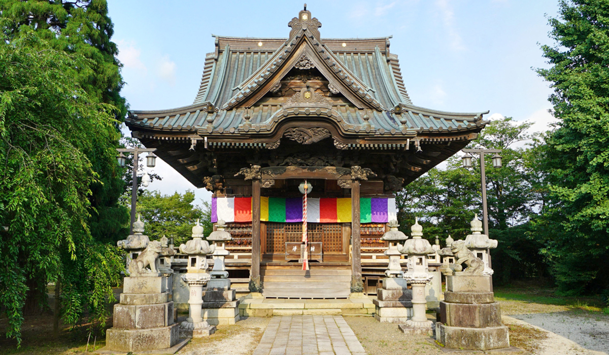 つくば市の泉子育観音 慶龍寺の本堂写真