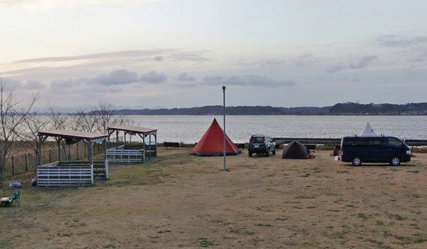 茨城県大洗町のキャンプ場・バーベキュースポットの夕日の郷松川