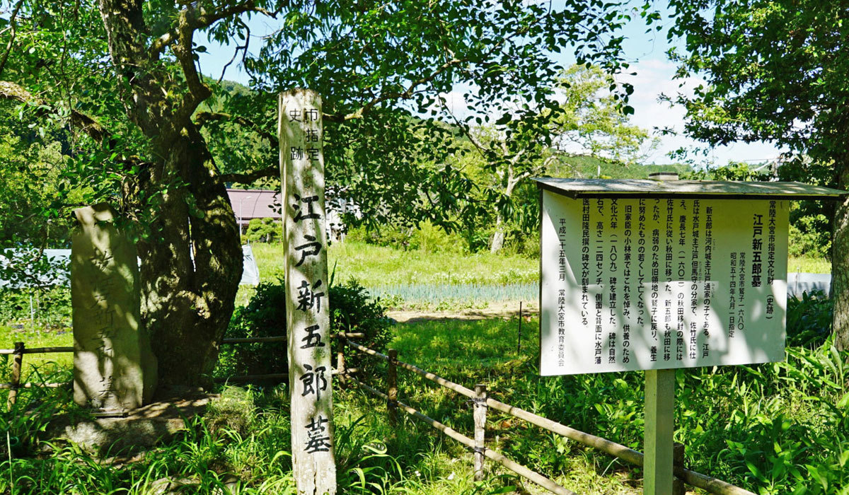 常陸大宮市おすすめ観光スポットの江戸新五郎の墓