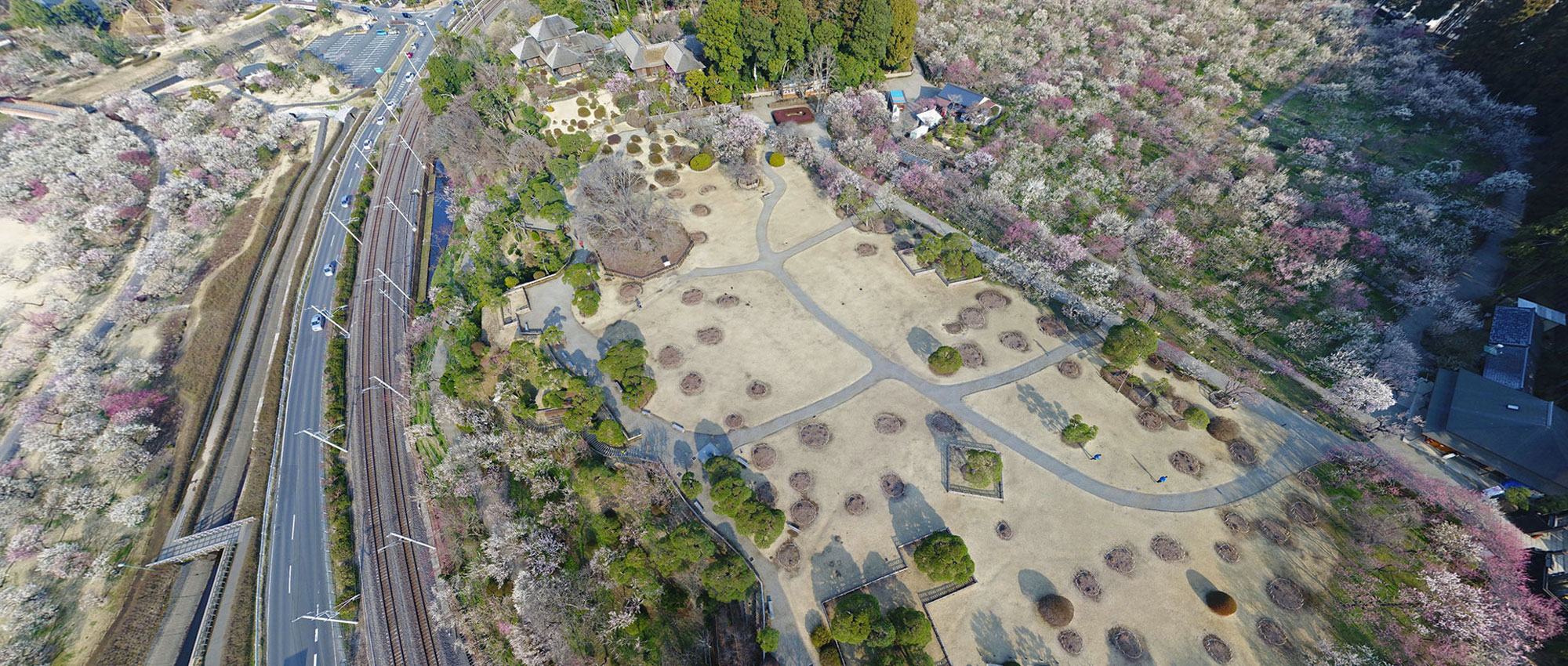 茨城県の観光名所の偕楽園の360°VRツアー