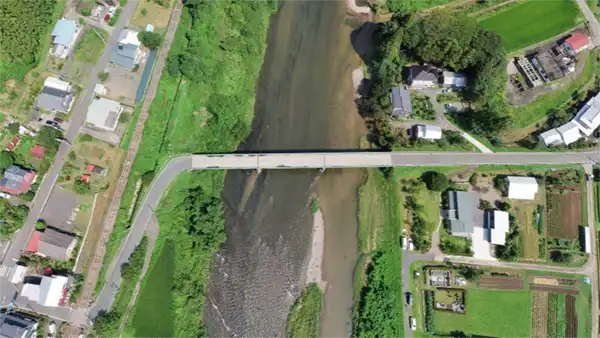 Link to aerial landscape photos and a VR tour of Sagaso Bridge in Daigo Town