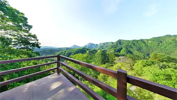 Landscape photos of Tsutsujigaoka Observatory in Daigo Town and a link to the VR tour