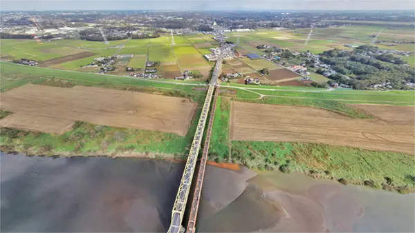 坂東市おすすめ地理スポットの芽吹大橋