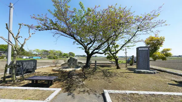 坂東市の石井の井戸跡の景観写真とVRツアーのリンク